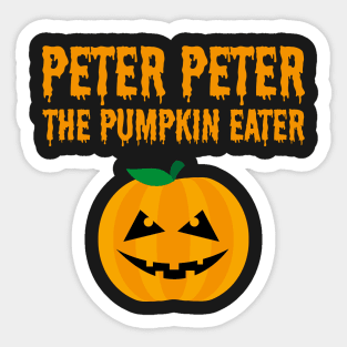 Peter Peter Pumpkin Eater Costume Sticker